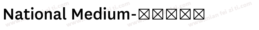 National Medium字体转换